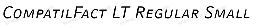 CompatilFact LT Regular Small Caps字体转换